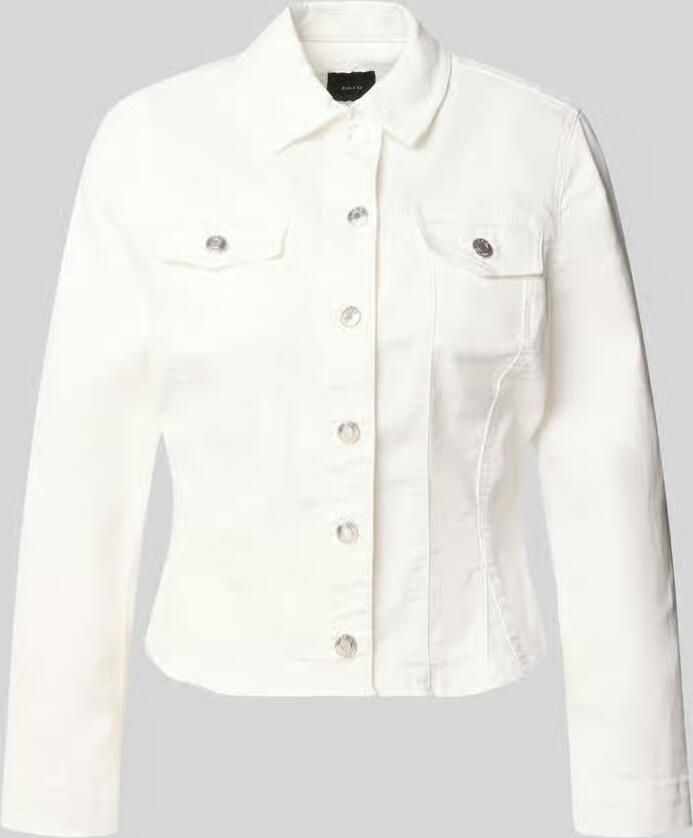 Zero Jeansjack met knoopsluiting en borstzakken - Foto 2
