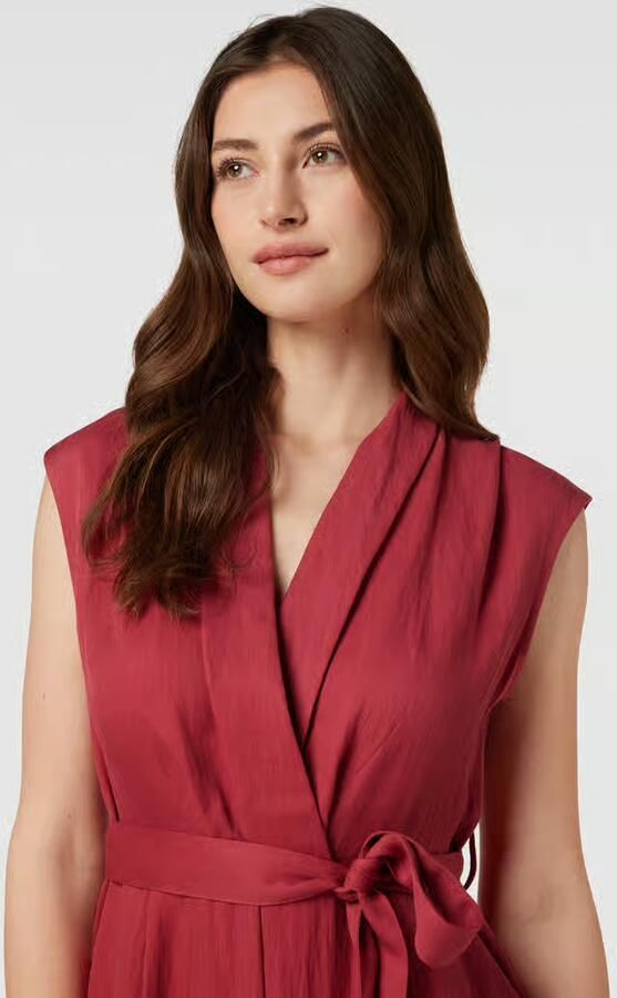 Zero Jumpsuit van lyocellmix met viscose in wikkellook