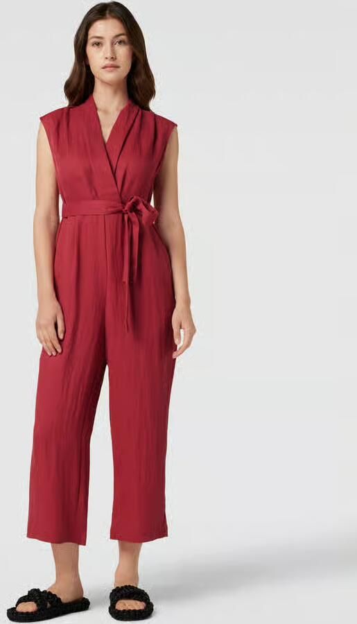 Zero Jumpsuit van lyocellmix met viscose in wikkellook - Foto 2