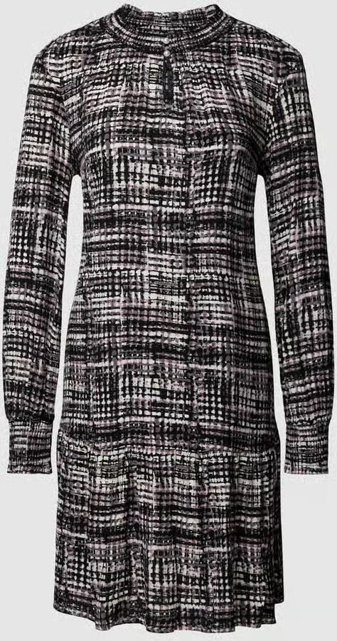 Zero Knielange jurk van viscose met all-over motief - Foto 2