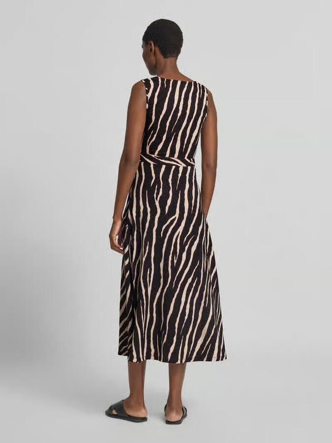 Zero midi-jurk met all-over dierenprint