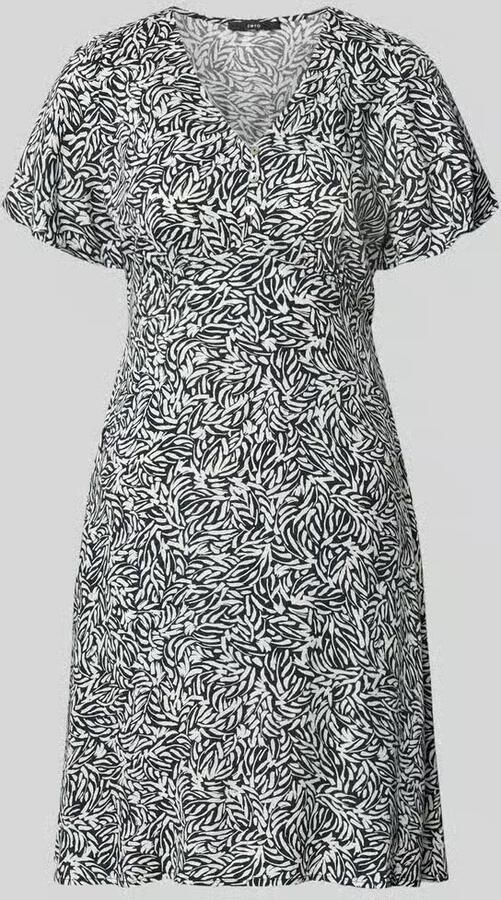 Zero mini-jurk van viscose met V-hals en knoopsluiting - Foto 2