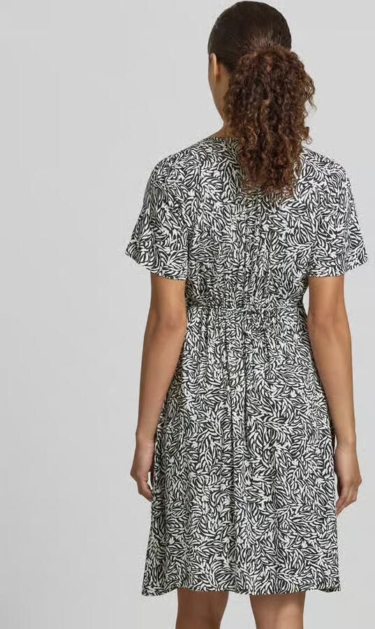 Zero mini-jurk van viscose met V-hals en knoopsluiting - Foto 2