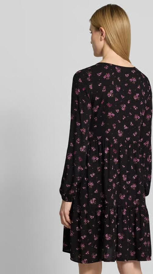 Zero mini-jurk van viscose met V-hals - Foto 3