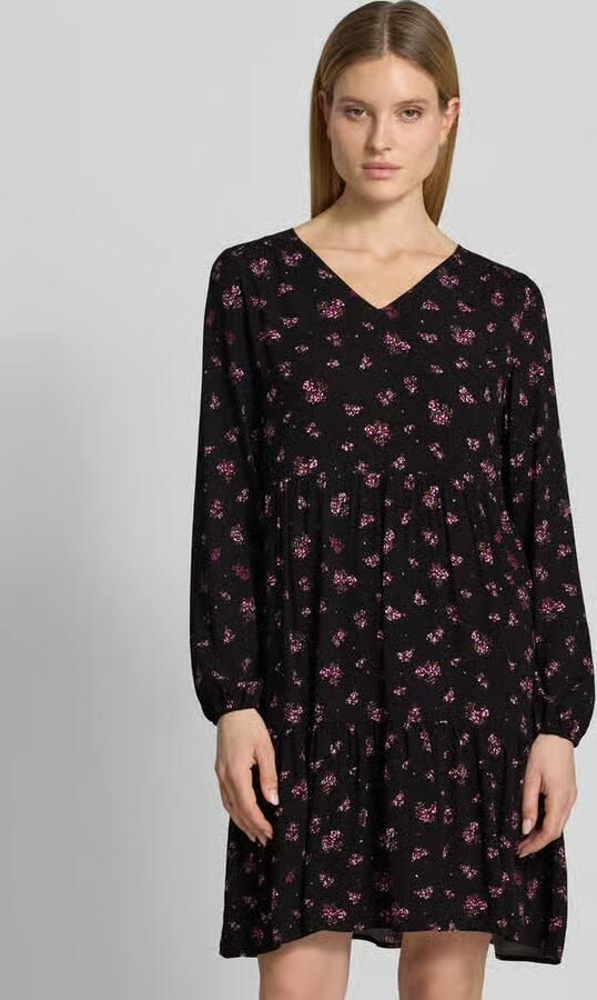 Zero mini-jurk van viscose met V-hals - Foto 2