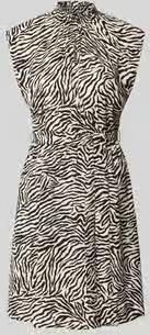 Zero Mini-jurk van zuivere viscose met all-over dierenprint