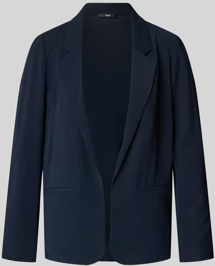 Zero regular fit blazer met reverskraag en paspelzakken