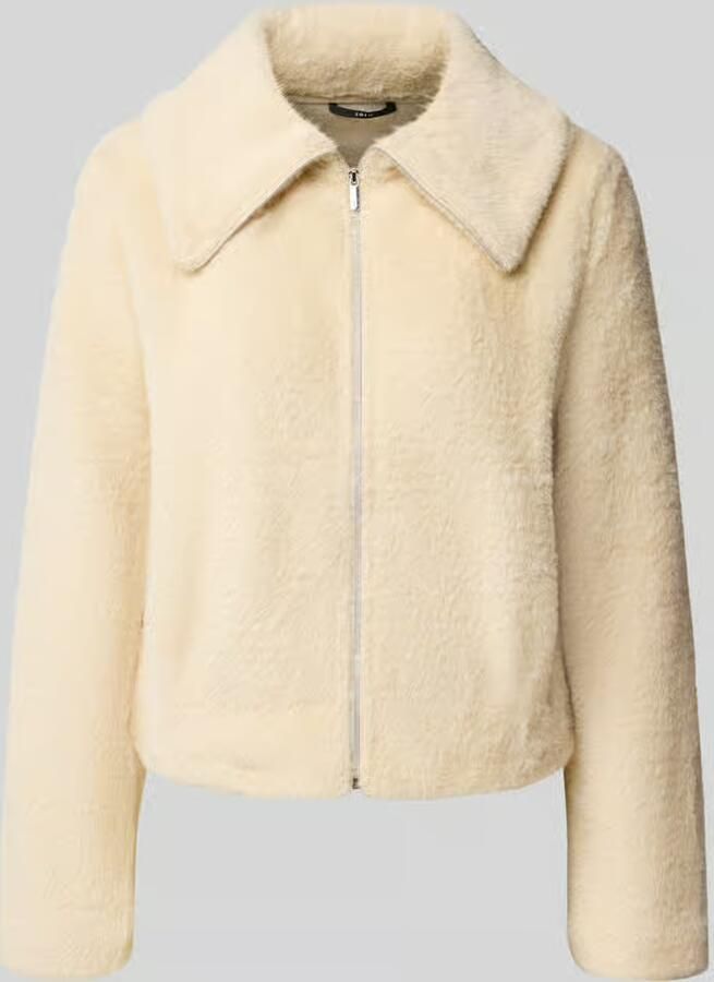 Zero regular fit blazer van kunstbont