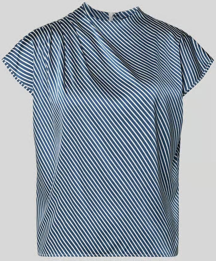 Zero regular fit blouse met draperieën - Foto 2