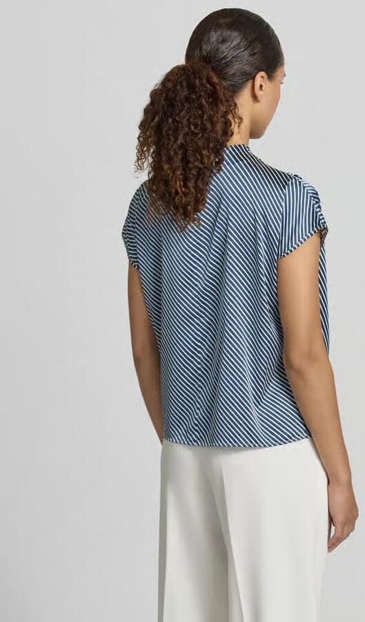 Zero regular fit blouse met draperieën - Foto 4