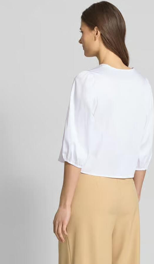 Zero Regular fit blouse met druppelvormige hals