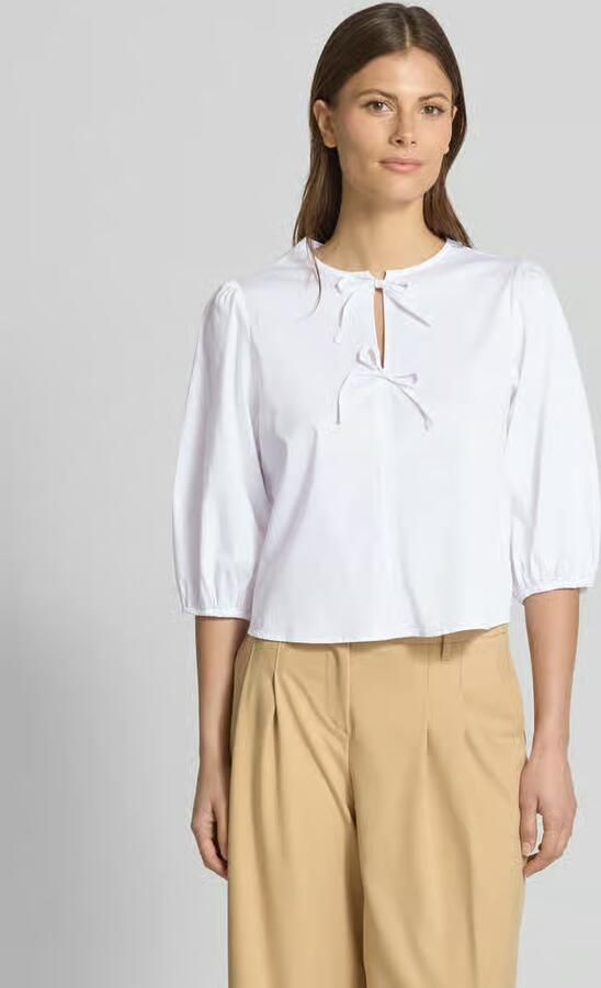 Zero Regular fit blouse met druppelvormige hals - Foto 2