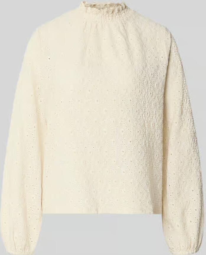 Zero Regular fit blouse met gaatjeslook