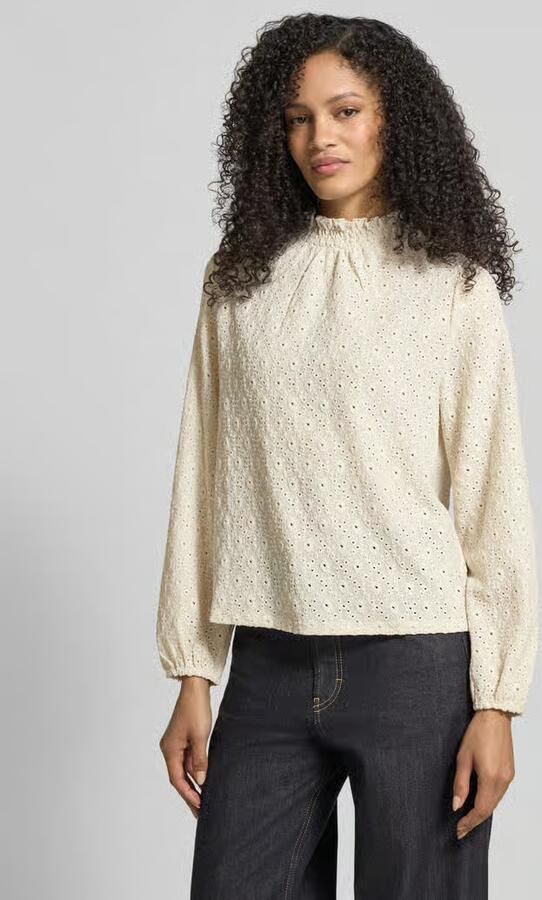 Zero Regular fit blouse met gaatjeslook - Foto 2
