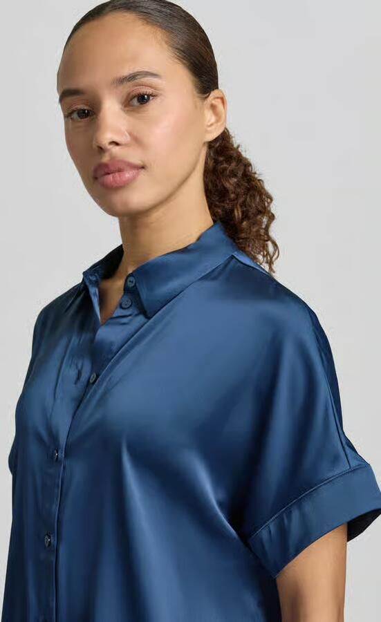 Zero regular fit blouse met overhemdkraag - Foto 4