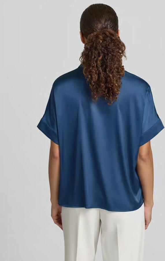 Zero regular fit blouse met overhemdkraag