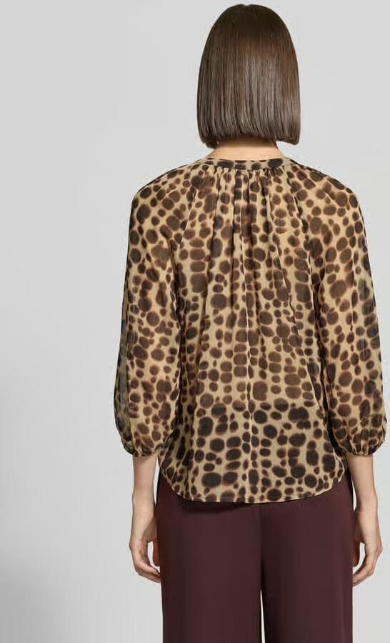 Zero Regular fit blouse met serafinohals - Foto 3