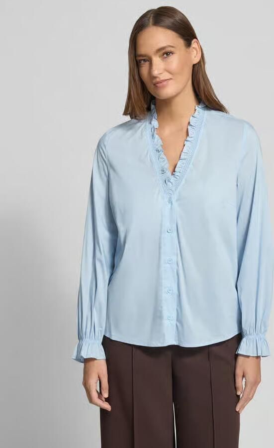 Zero Regular fit blouse met V-hals - Foto 3