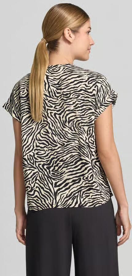 Zero regular fit blouse van pure viscose - Foto 3