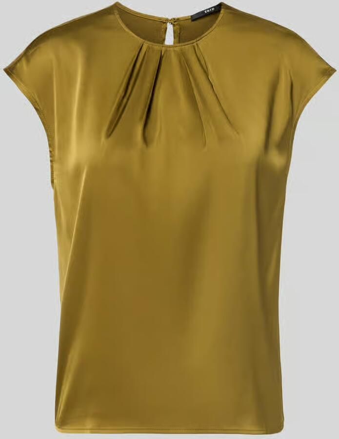 Zero regular fit blouse van satijn