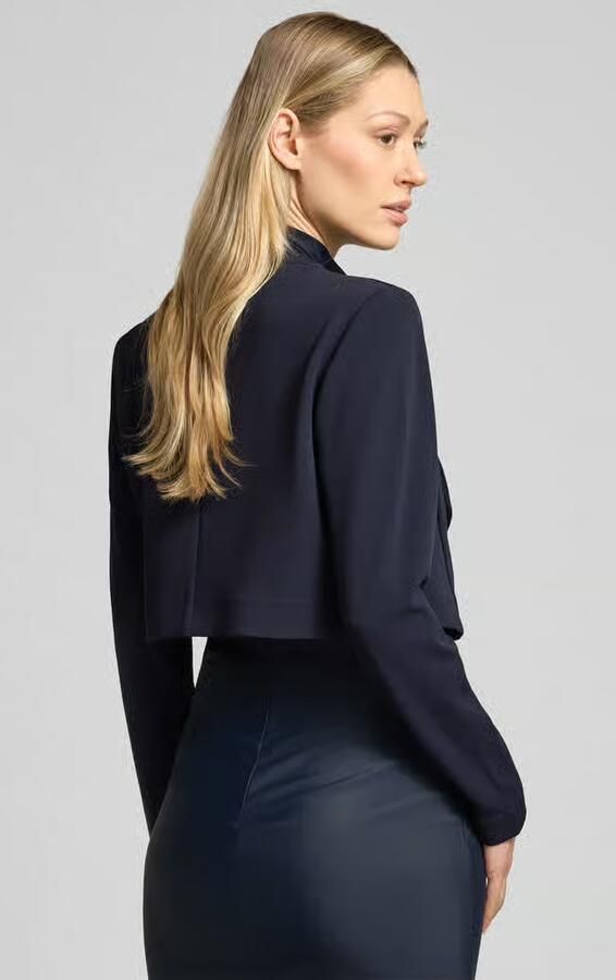 Zero Regular fit Jack met waterfal kraag