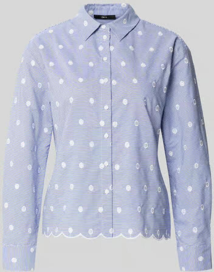 Zero Regular fit overhemdblouse met All-over stitching