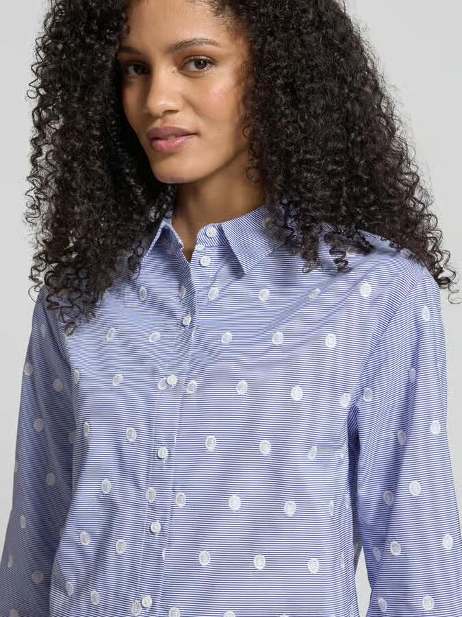 Zero Regular fit overhemdblouse met All-over stitching - Foto 2