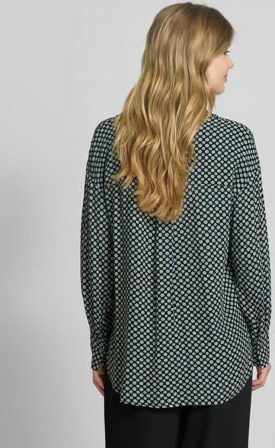 Zero Regular fit overhemdblouse met extra brede schouders