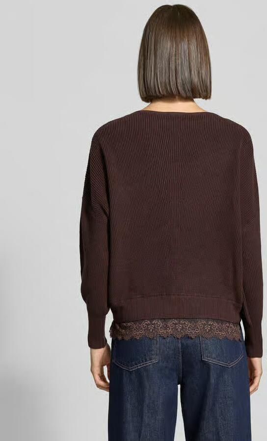 Zero regular fit pullover van katoenmix