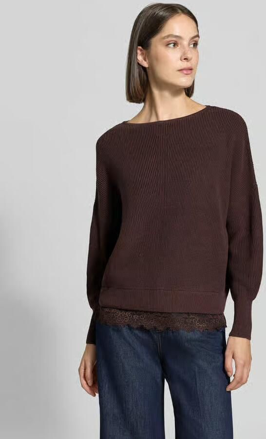 Zero regular fit pullover van katoenmix - Foto 3
