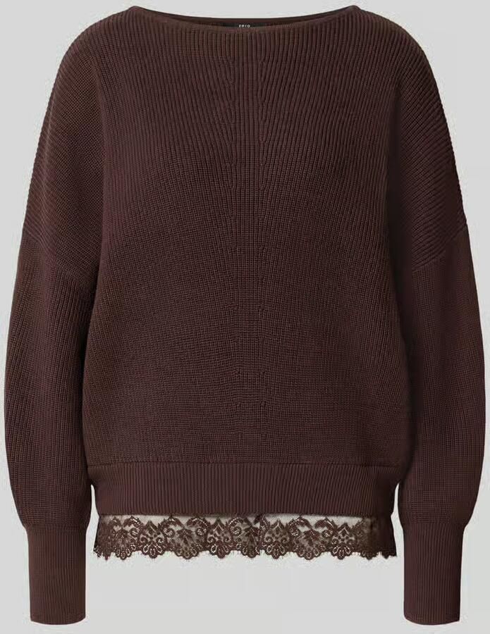 Zero regular fit pullover van katoenmix - Foto 2