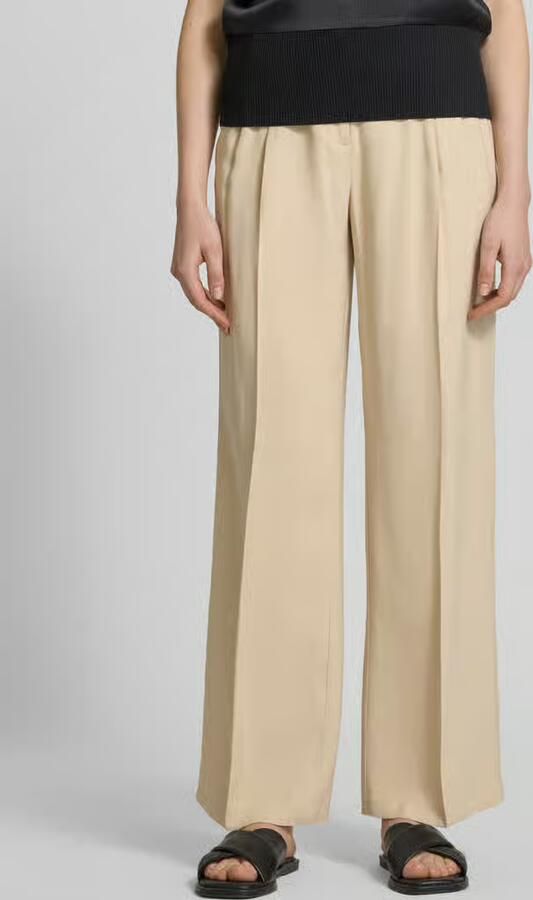 Zero Regular fit stoffen broek met bandplooien - Foto 2