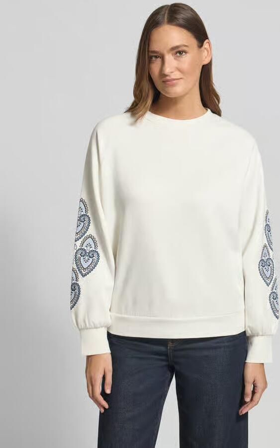 Zero Regular fit sweatshirt met motiefstitching - Foto 2