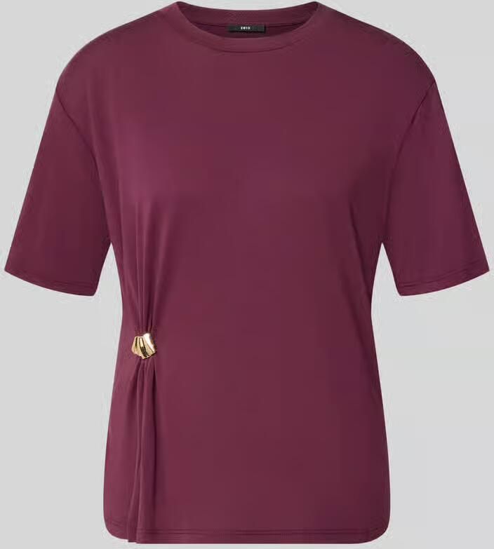 Zero regular fit T-shirt met siergarnering