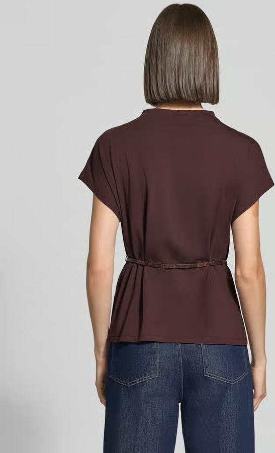 Zero regular fit t-shirt van mix van katoen en modal - Foto 2