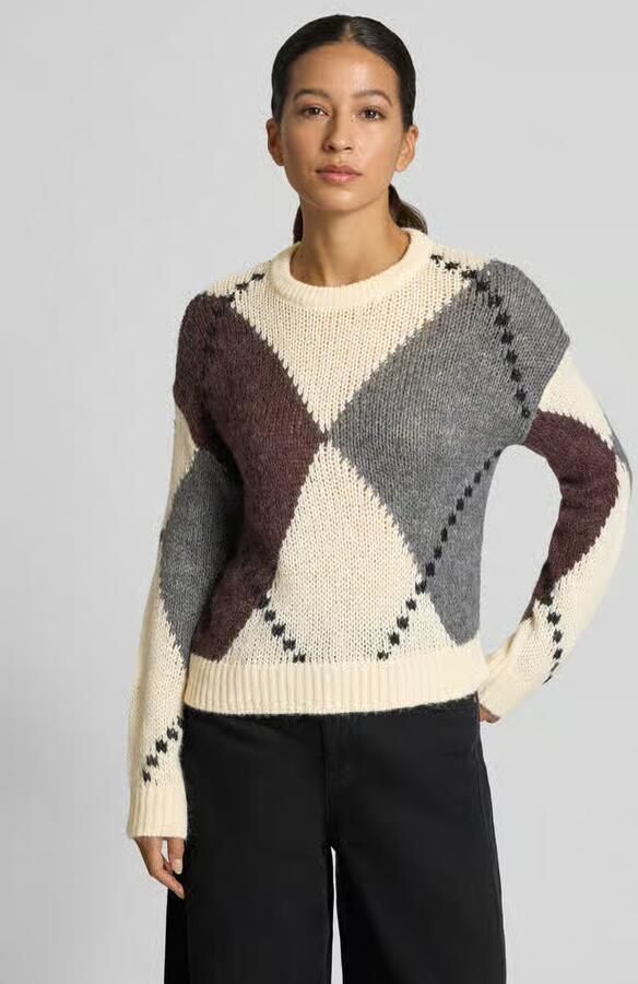 Zero relaxed fit gebreide pullover met wol - Foto 2