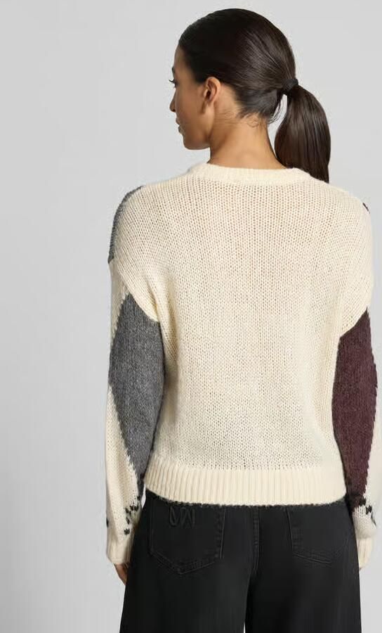 Zero relaxed fit gebreide pullover met wol - Foto 3
