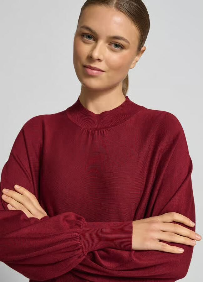 Zero Relaxed fit pullover van viscosemix in gebreide look