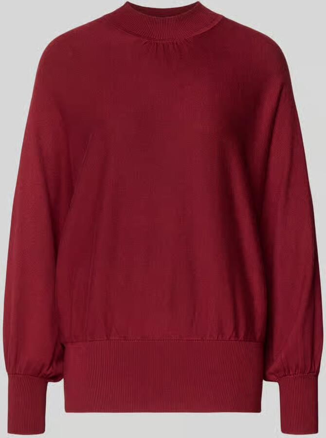 Zero Relaxed fit pullover van viscosemix in gebreide look - Foto 2