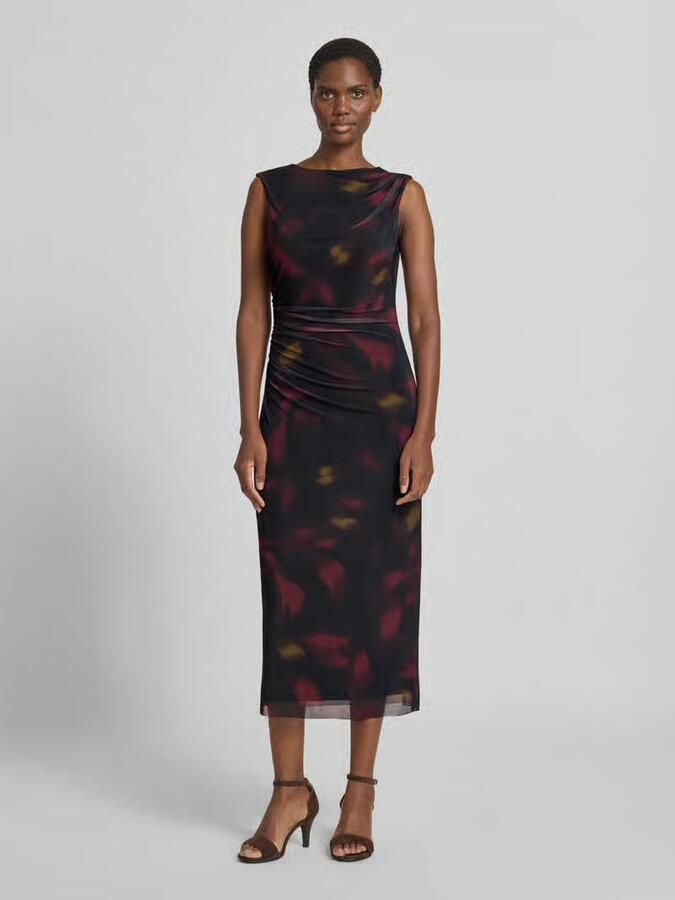 Zero Slim fit midi-jurk met all-over bloemenmotief - Foto 2