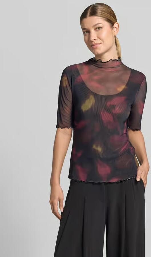 Zero slim fit T-shirt in semitransparant design - Foto 3