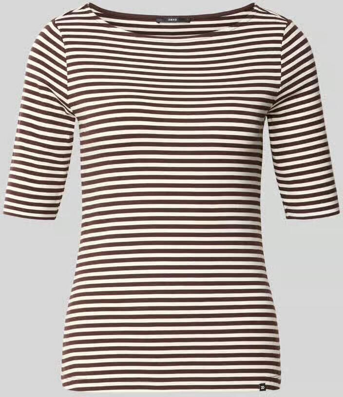 Zero Slim fit t-shirt van katoenmix - Foto 2