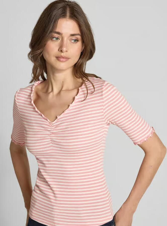 Zero T-shirt met golvende zoom - Foto 2