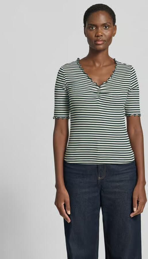 Zero T-shirt met golvende zoom - Foto 4