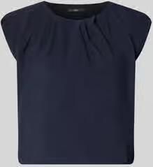 Zero T-shirt met ronde hals en draperieën