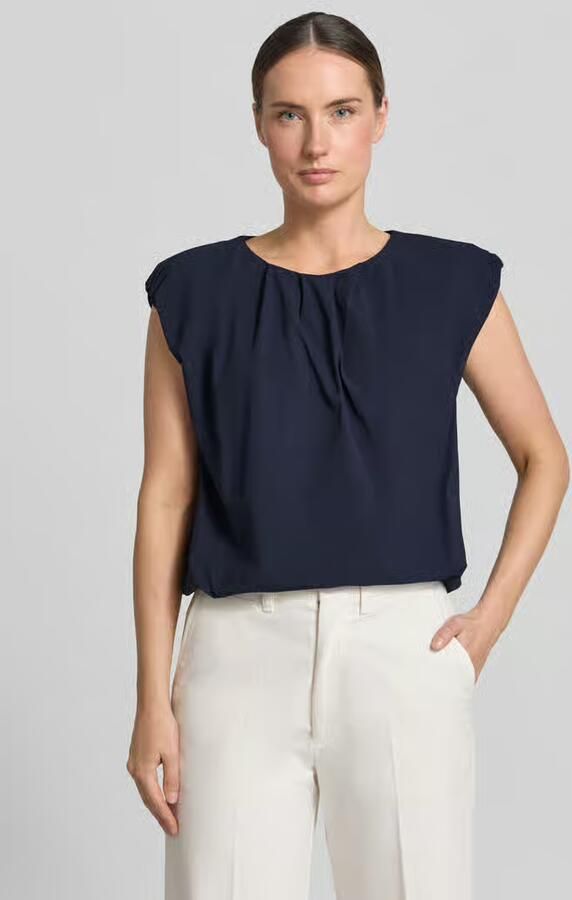 Zero T-shirt met ronde hals en draperieën - Foto 2