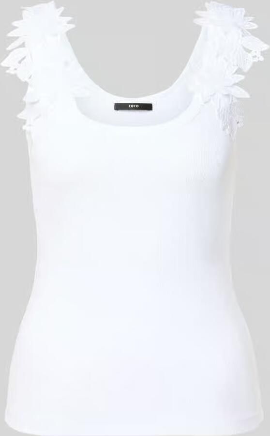 Zero Tanktop met bloemenapplicaties