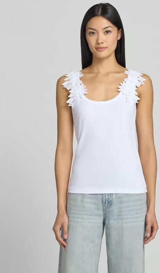 Zero Tanktop met bloemenapplicaties - Foto 2