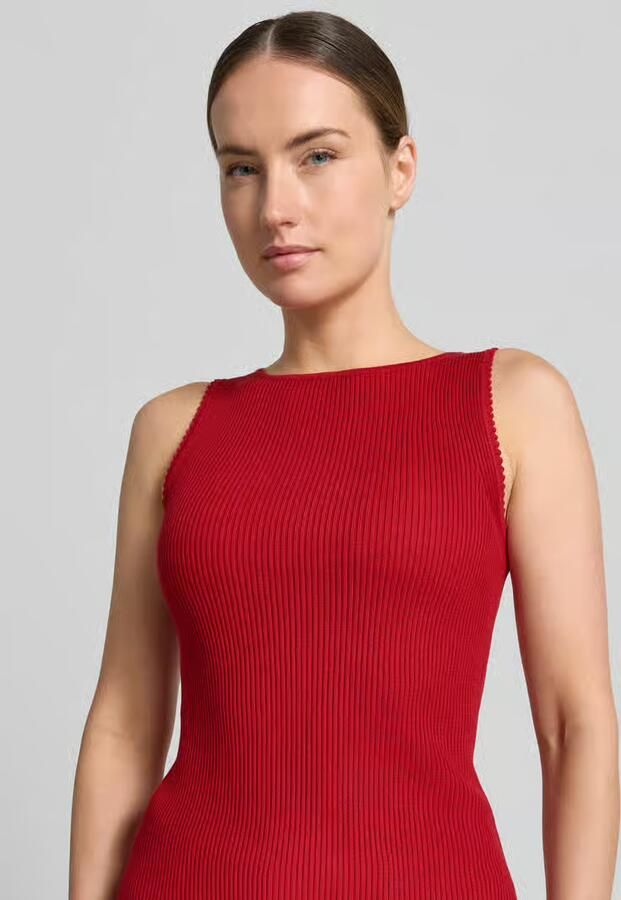 Zero Tricottop van viscosemix in riblook