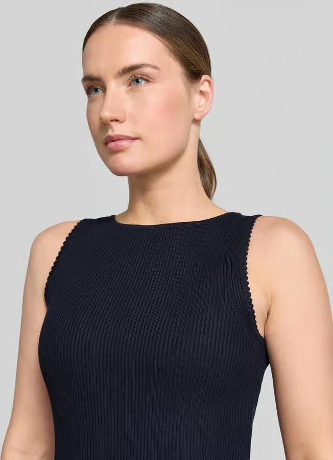 Zero Tricottop van viscosemix in riblook